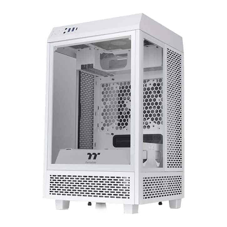 Thermaltake The Tower 100 White Mini Chassis Tempered Glass PC Gaming Case